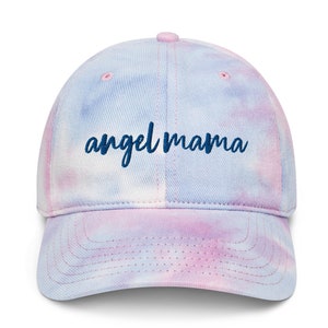 ANGEL MAMA HAT Pink Blue Tie Dye Pregnancy and Infant Loss Awareness