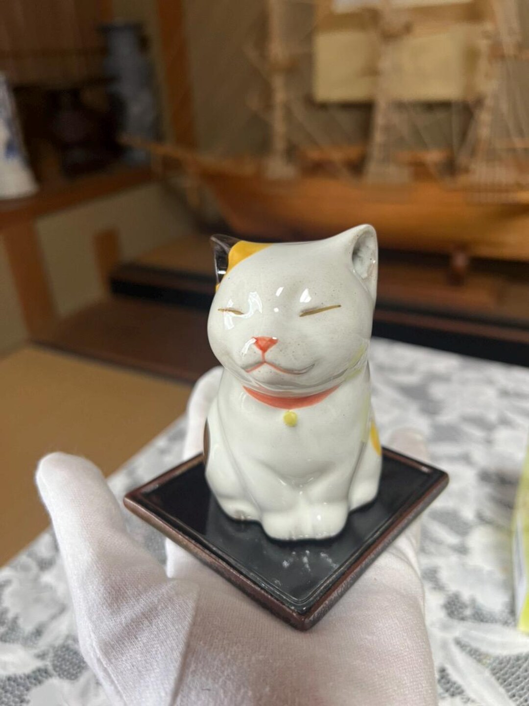 【 お宝品 】猫 かたつむり ポタリーケース 陶磁器 il_1080xN.6406919634_trkz.jpg