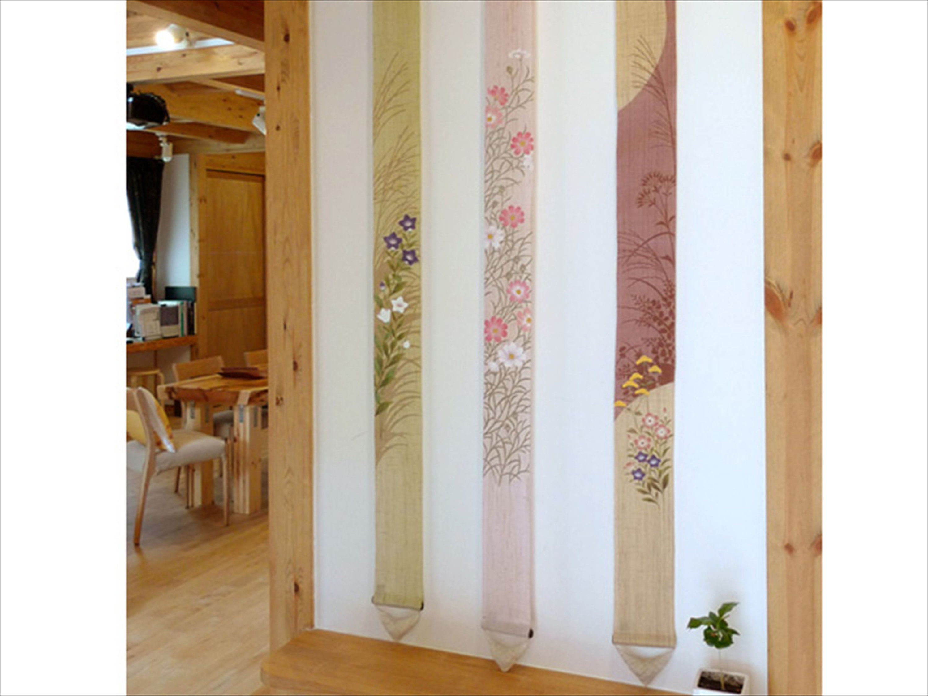 100 Linen Long and Narrow Japanese Art Modern Tapestry Japan Kawaii 10175cm Wall Hanging japanese Hanging autumn Seven Herbs Etsy Canada