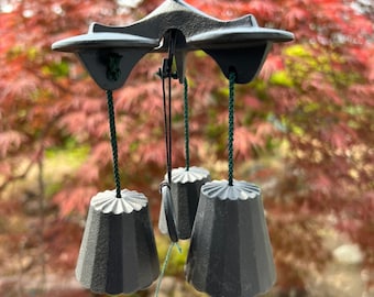Nanbu Iron IwachuI Furin Wind chimes Japanese,wind bells,Cute, japanese bell,home decor,Trio