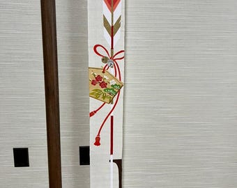 100% Linen Long and Narrow Japanese art Modern tapestry Japan Kawaii 10×175cm Wall hanging,Japanese hanging,Ema