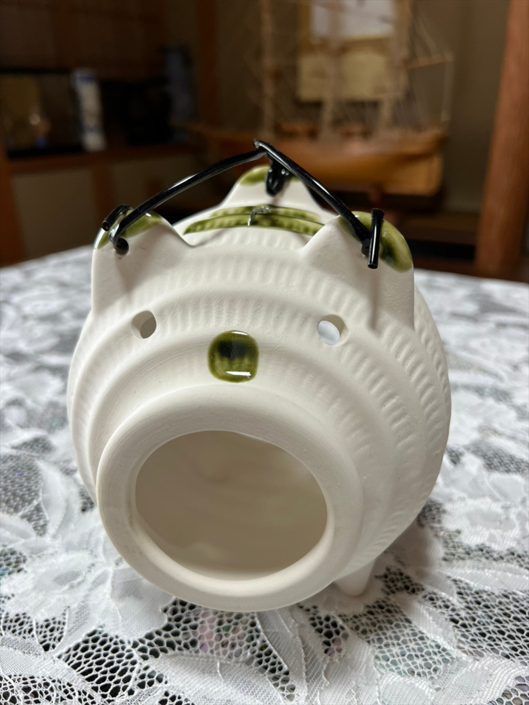 Acq鉢　acqpot のパンサーnタイガー Mosquito Control, Mosquito Pig Japanese Pottery Mosquito Catcher