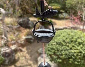 Nanbu Iron Jizai Furin Wind chimes Japanese,wind bells,Cute, japanese bell,home decor