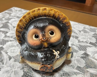 信楽焼 狸 タヌキ 置物 高さ約25cm 縁起物 幸運 タヌキ - Etsy 日本