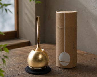 Japanese Cherin Orin Bell, Modern Buddhist Altar Bell, Meditation Chime, Beautiful Sound, Made in Japan