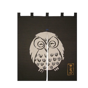 Lucky Owl Japanese art Modern tapestry Japan Kawaii 90×83cm Noren door curtain Wall hanging,Japanese hanging Door Curtain,Cotton