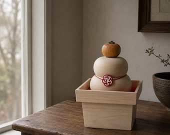 80s Mejiro Hawaii Coin Bank Kagami Mochi Japanese New Year Ceramic