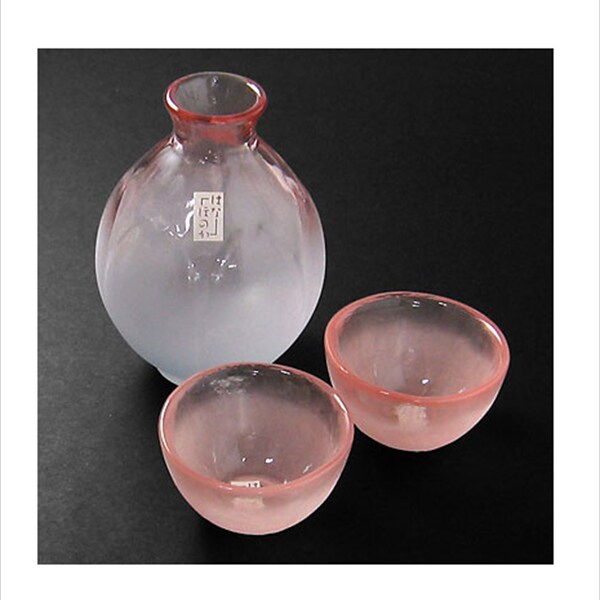 Japanese Sake set,Sake bottle and cup,Guinomi Glass,Tokkuri,Sake Cup,Sake Set,Sake Cups,Made in Japan,set of 3