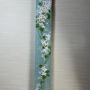 100％ Linen Senninso Hand painted Long and Narrow Japanese art Modern tapestry Japan 10×170cm Wall hanging,Japanese hanging