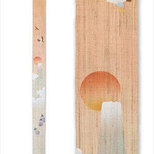 100％ Linen First dream Long and Narrow Japanese art Modern tapestry Japan Kawaii 10×170cm Wall hanging,Japanese hanging