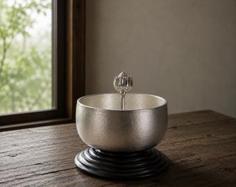 Japanese Brass Orin Bell, Buddhist Temple Meditation Bell, Prayer Chime for Altar, Mindfulness Decor, Made in Japan