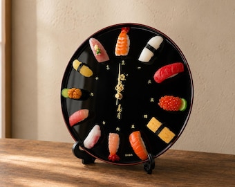 Japanese Fake Food Sushi Clock, Kawaii Food Replica Wall Clock