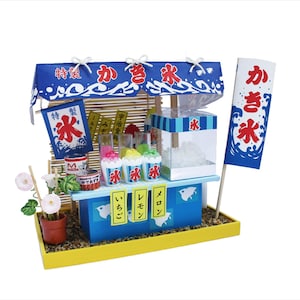 Dollhouse Kit Japanese Shaved Ice Shop,Japanese dollhouse miniatures, dollhouse, dollhouse furniture, doll house, miniature