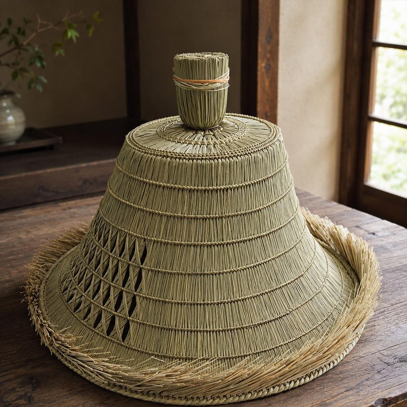Japanese Reed Hat Traditional Japanese Hats - Etsy
