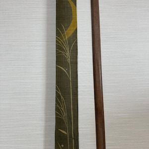 100％ Linen Long and Narrow Japanese art Modern tapestry Japan Kawaii 10×175cm Wall hanging,Japanese hanging,moonlit night