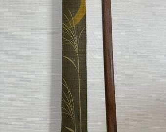 100% Linen Long and Narrow Japanese art Modern tapestry Japan Kawaii 10×175cm Wall hanging,Japanese hanging,moonlit night