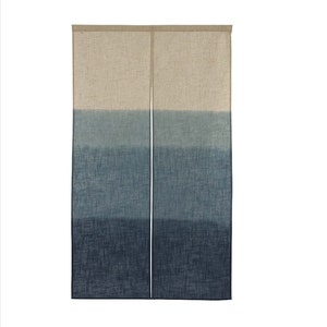 Linen Polyester Blue Japanese art Modern tapestry Japan Kawaii 85×150cm Noren door curtain Wall hanging,Japanese hanging Door Curtain