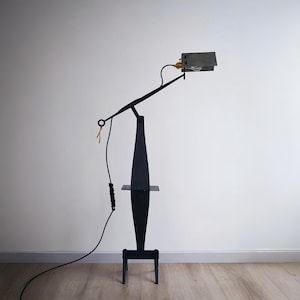 Hand-Forged Wrought Iron Floor Lamp