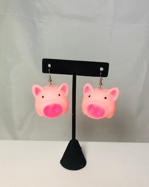 pig earrings