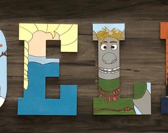 frozen letters etsy