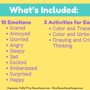 Páginas para colorear de emociones de llamas / Material imprimible de aprendizaje socioemocional para niños / Kit para un rincón de relajación / Hojas de trabajo sobre sentimientos / Actividad apta para TDAH / PLR imagen 3