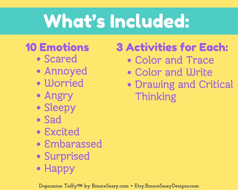 Páginas para colorear de emociones de llamas / Material imprimible de aprendizaje socioemocional para niños / Kit para un rincón de relajación / Hojas de trabajo sobre sentimientos / Actividad apta para TDAH / PLR imagen 3