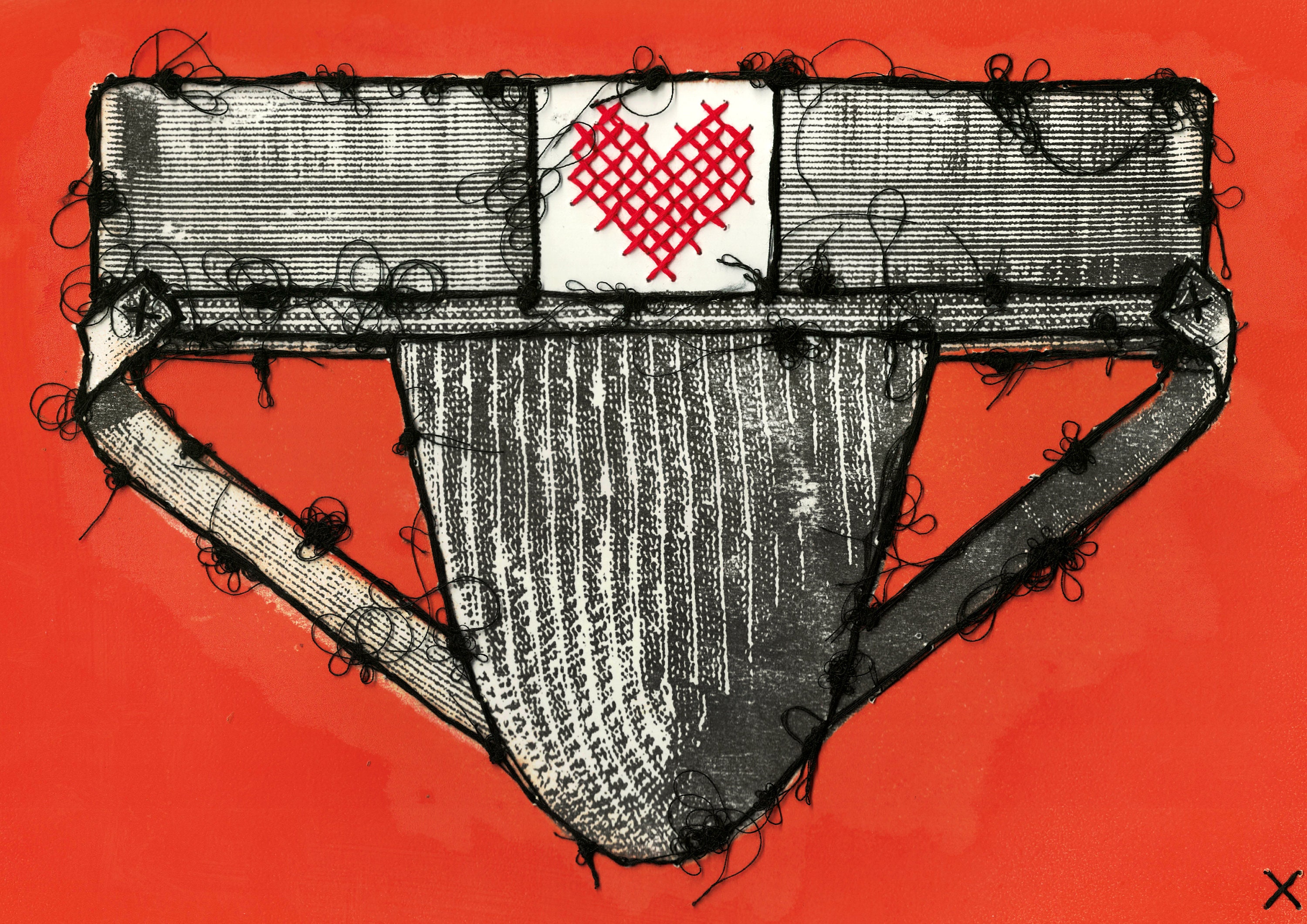 Suspensoir d'amour - Orange Tilburg 129 Oeuvre Originale Fullmano