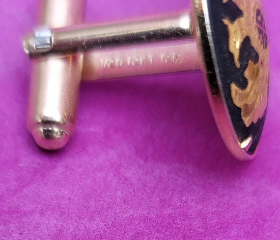 Damascene Cufflinks View 3