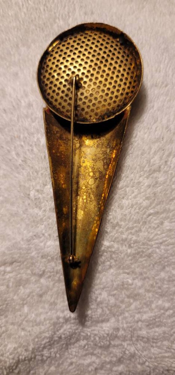 Ethnic Tribal Brooch Pin View 4