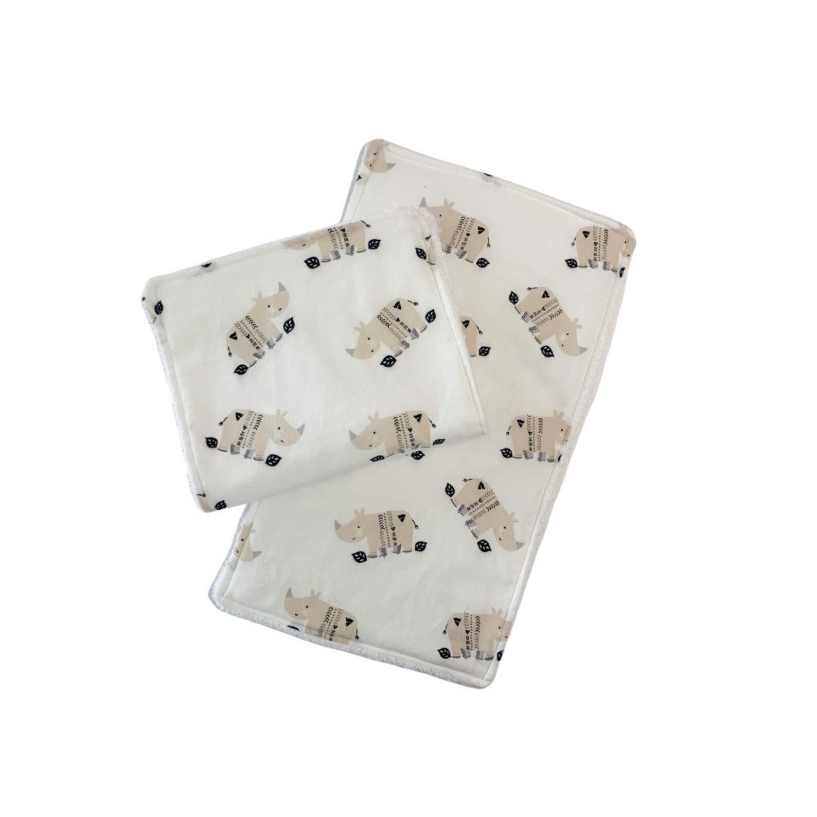 Rhino Baby Burp Cloth Rhinoceros Burp Cloths Juego De Pa os Etsy Espa a