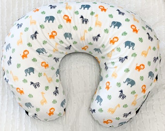 Slip-On Nursing Pillow Covers, Animal Nursing Pillow Cover, Non-Zipper Nursing Pillow Covers, Zoo Animals, Safari