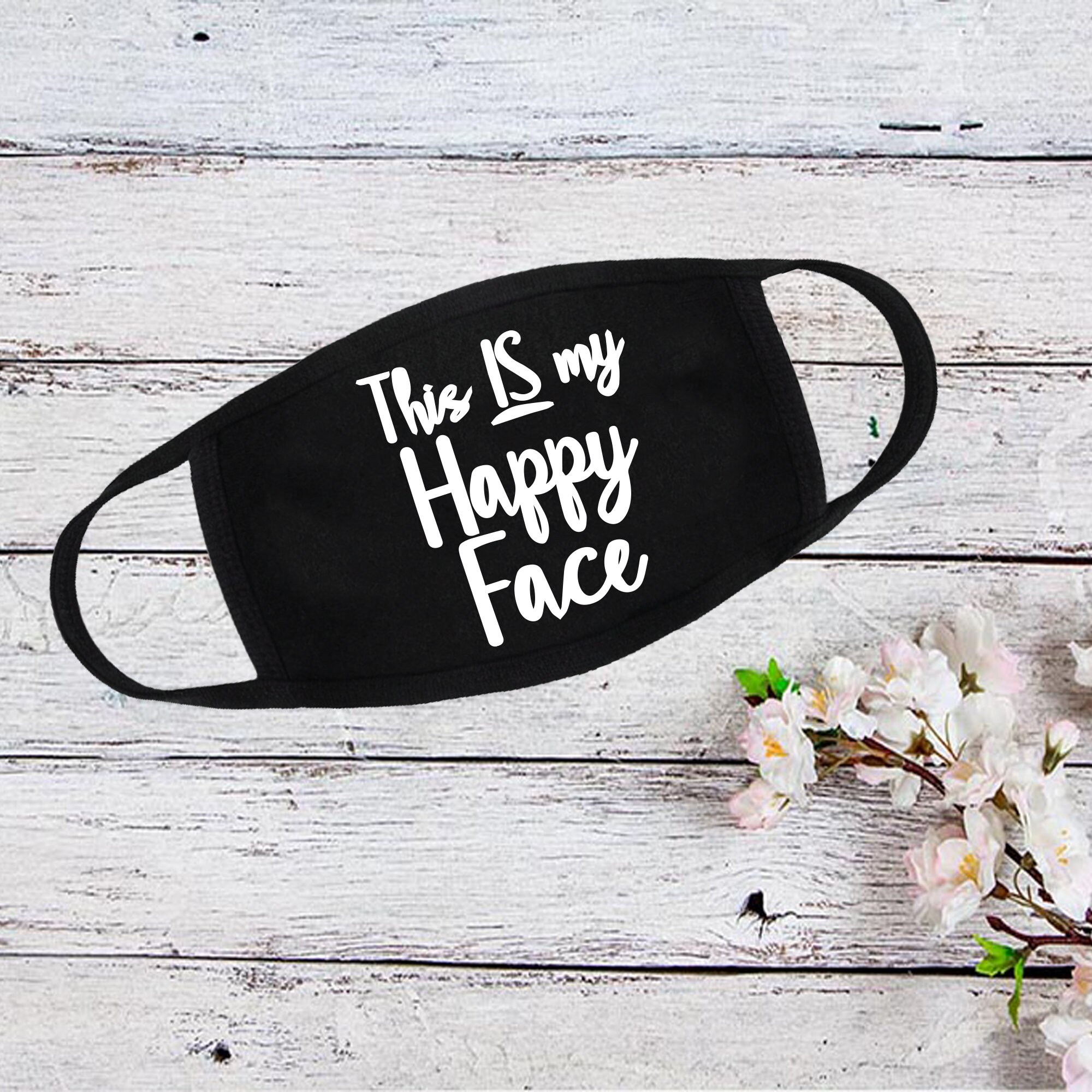 This is my happy face Funny Face Mask Face Mask Washable Etsy