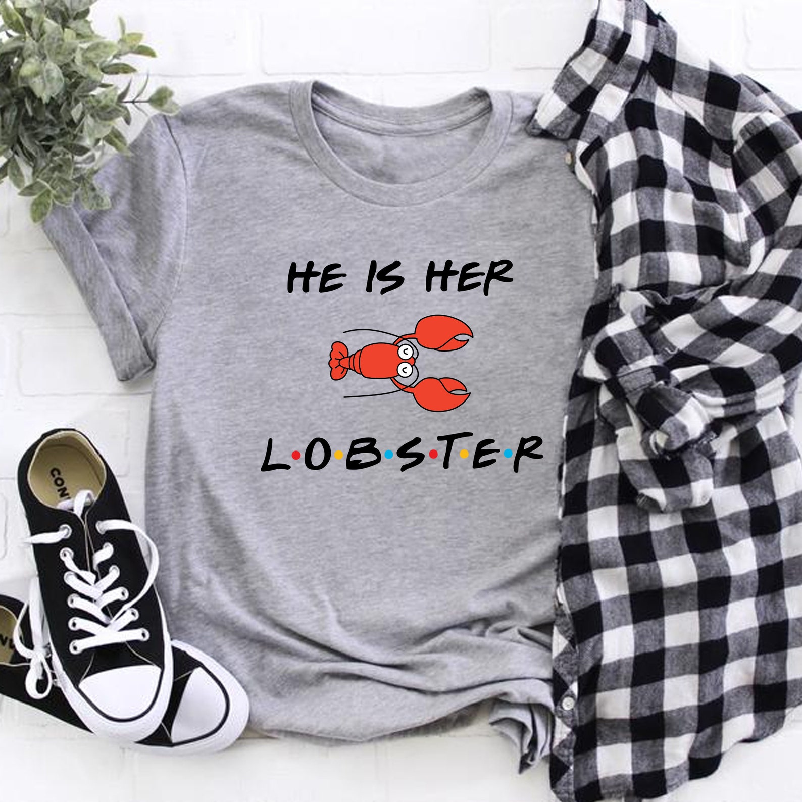 She Is His Lobster Shirt He is her Lobster Shirt Friends | Etsy