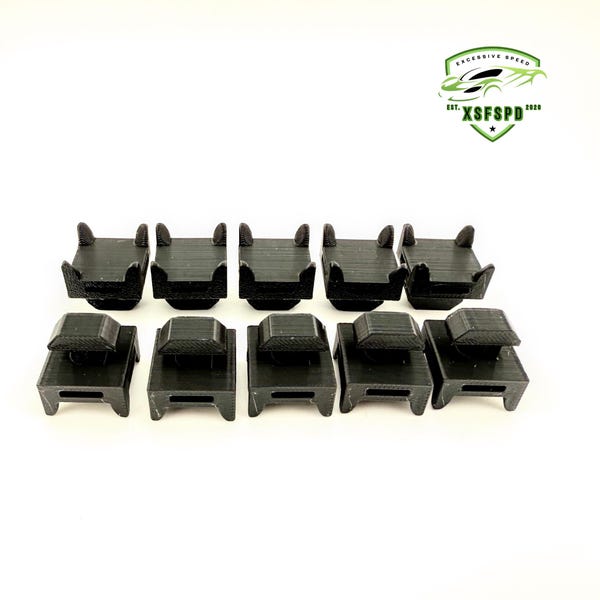 8020 Cross Bar Binder Block Cable Tie SimRig Aluminum Profile (10 Pack)
