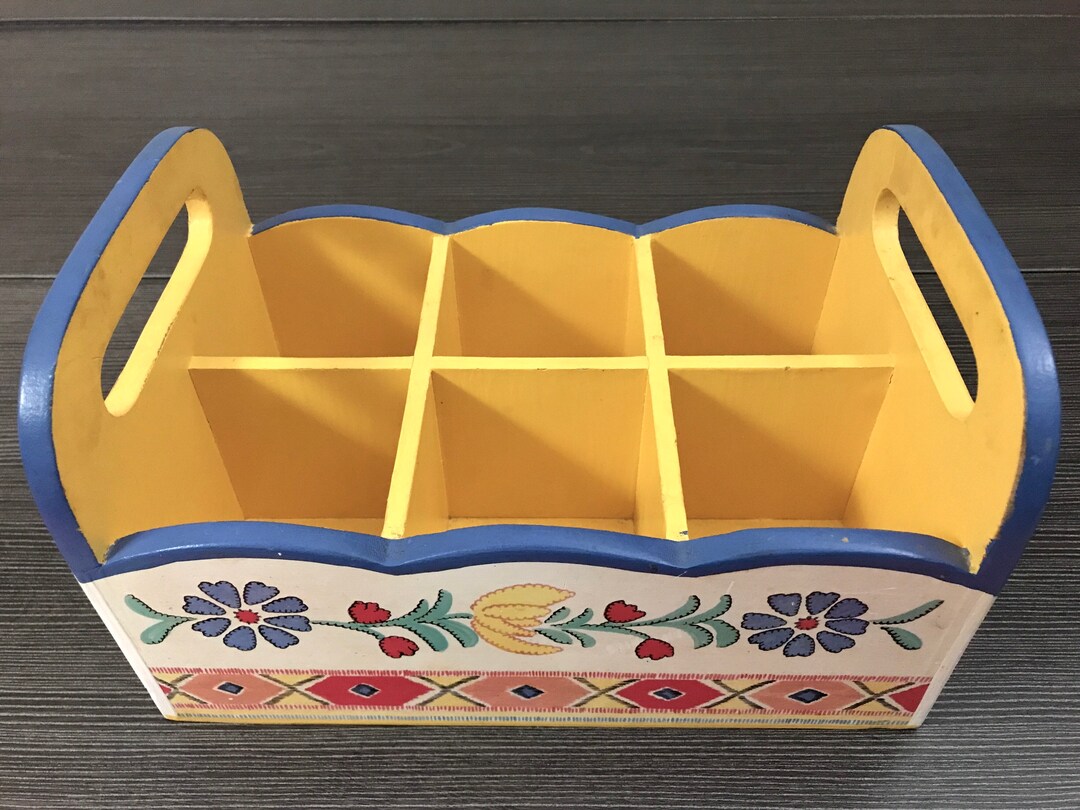 Nature Home Decor Thailand Folk Art Rack Shelf Rustic Cottage Floral