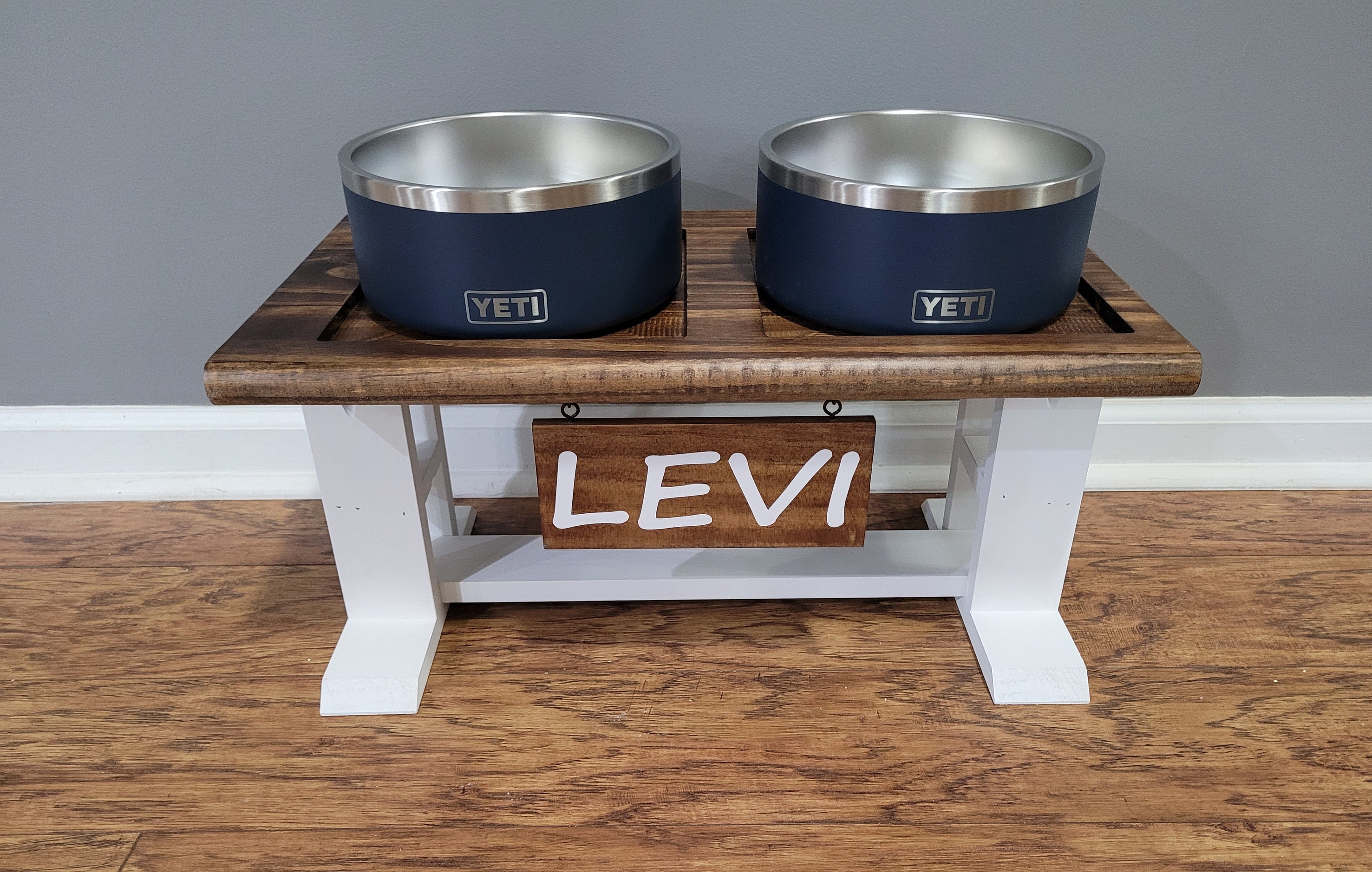 Yeti Raised Dog Bowl Stand Elevated Pet Bowl Feeder