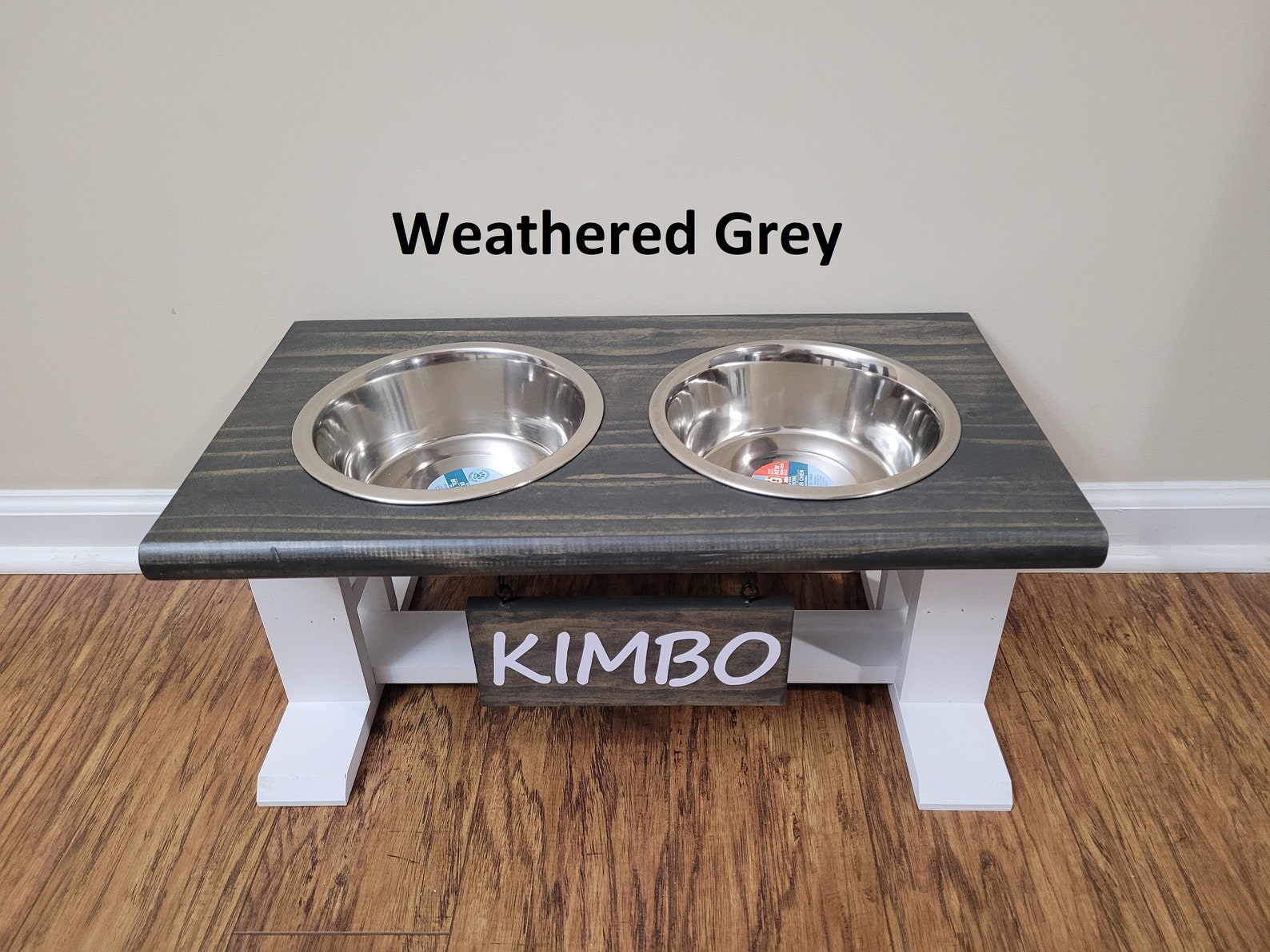 Personalized Dog Bowl Stand Etsy