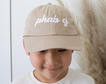Gorra de béisbol para niños pequeños Phab Ej, sombrero para niños Hmong