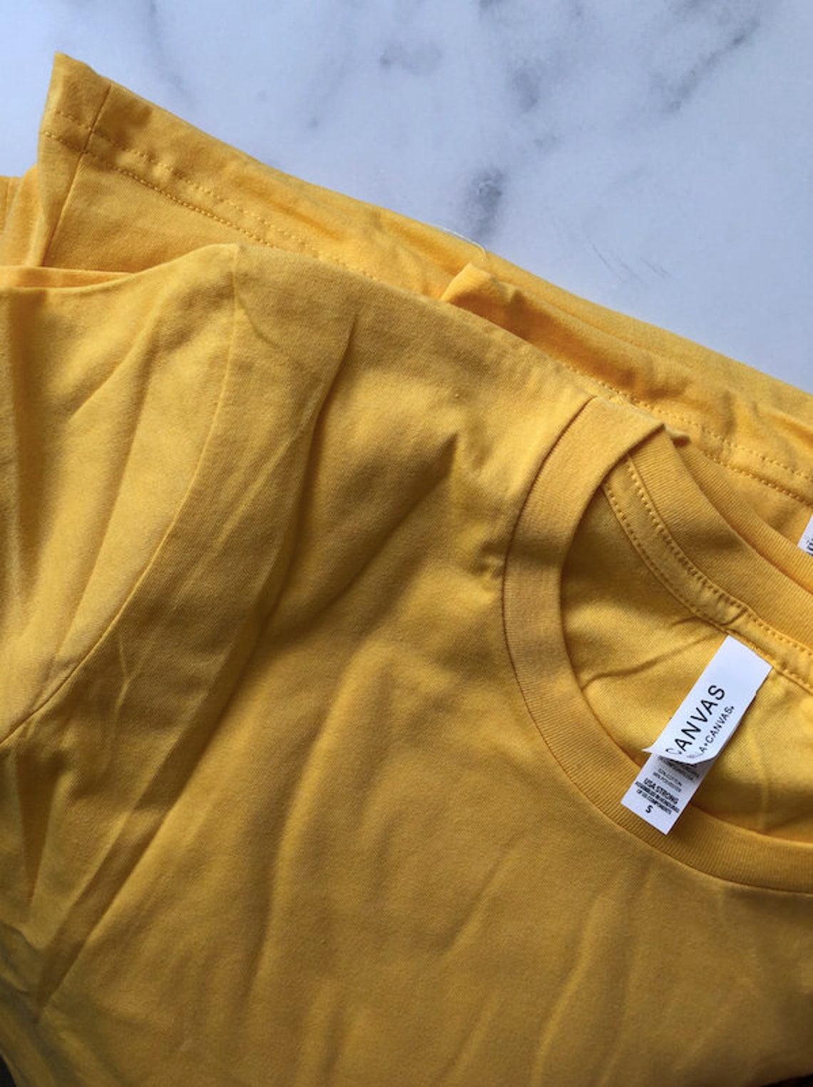 bella canvas heather yellow gold