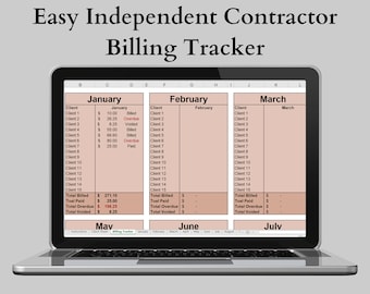 Independent Contractor Billing Spreadsheet | Invoice Tracker