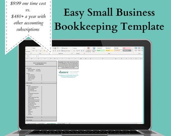 Small Business Bookkeeping Template | Excel Income Statement (Digital Download)