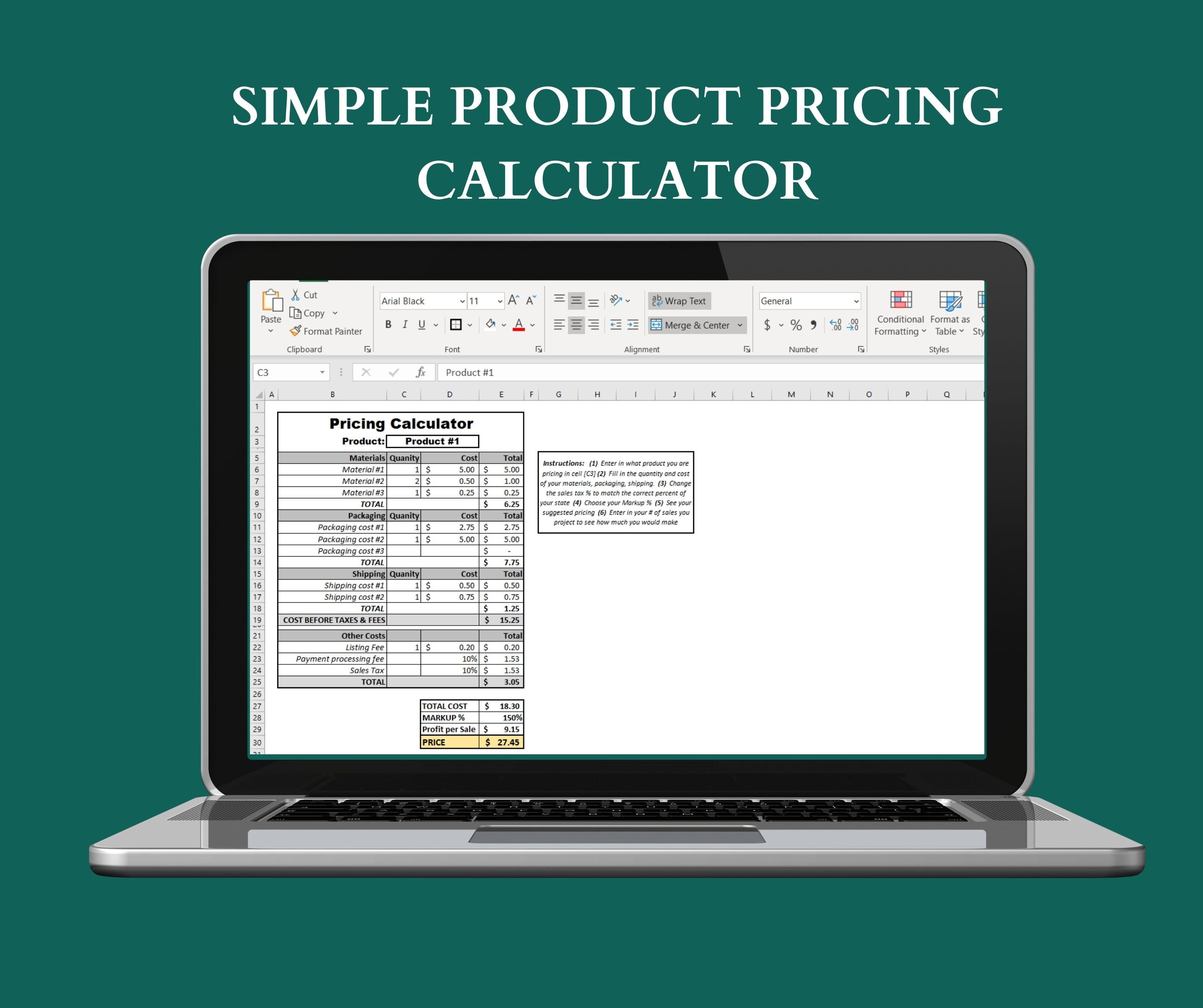 Etsy Product Pricing Calculator Etsy