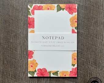 Hibiscus Flowers Notepad