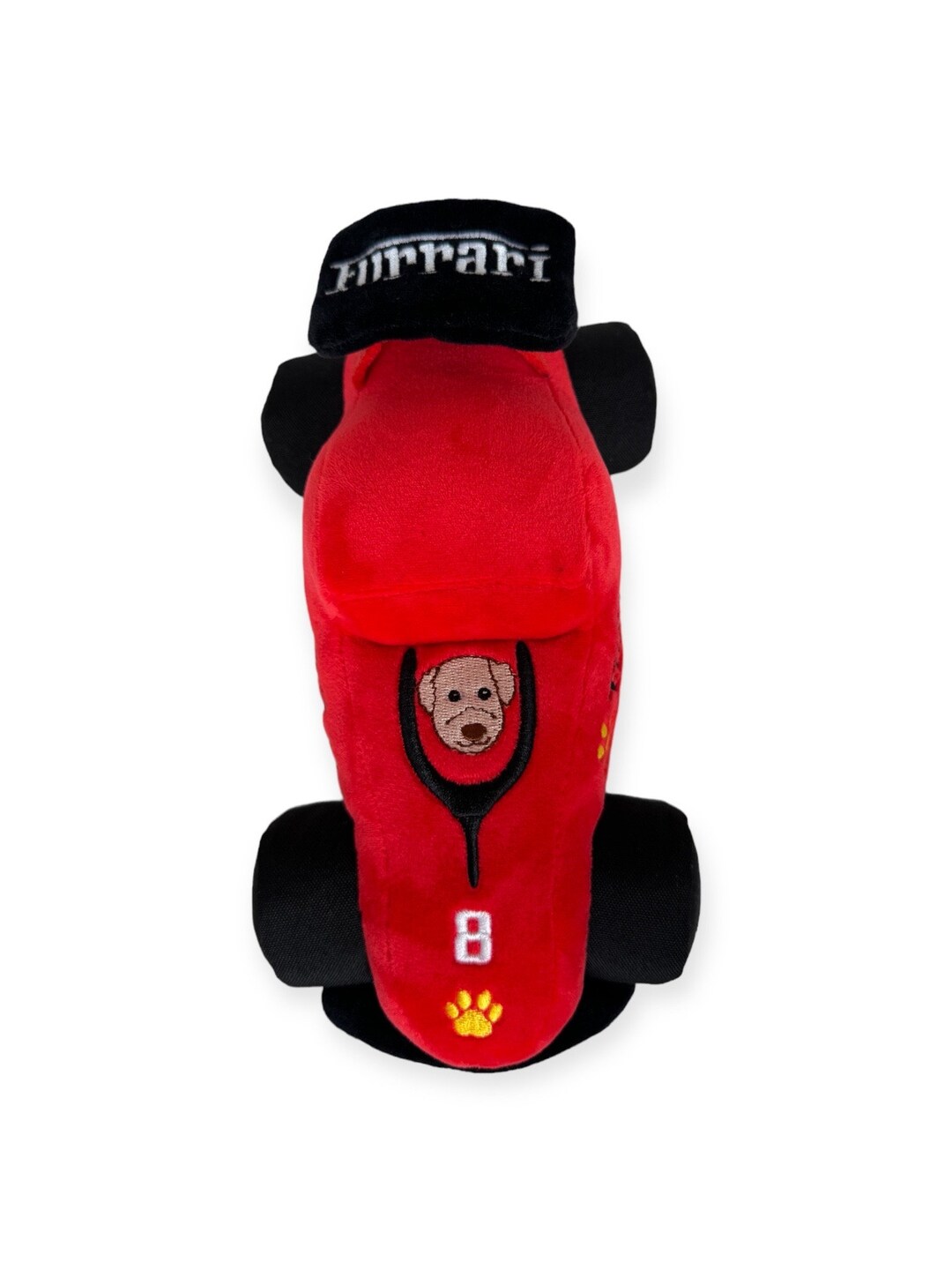 Formula Parody Dog Toy Car, F1 Dog Toy, Drive to Survive Plush