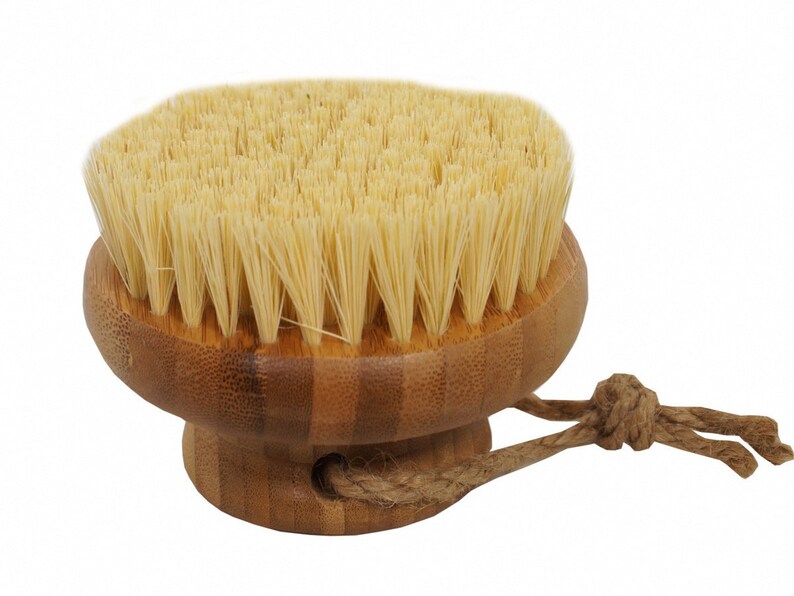 Vegan Exfoliating Bamboo Body Brush Round Etsy