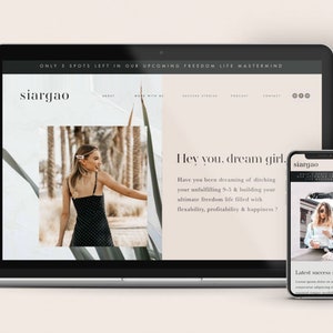 Squarespace 7.1 for Website Template Kit for Coach, Podcast, Influencer, Product Make Your Own Design Website Easy to Use DIY Business