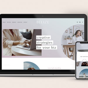 Squarespace 7.1 for Website Template Kit for Social Media and Course Creator, Product Make Your Own Design Website Easy to Use DIY Business