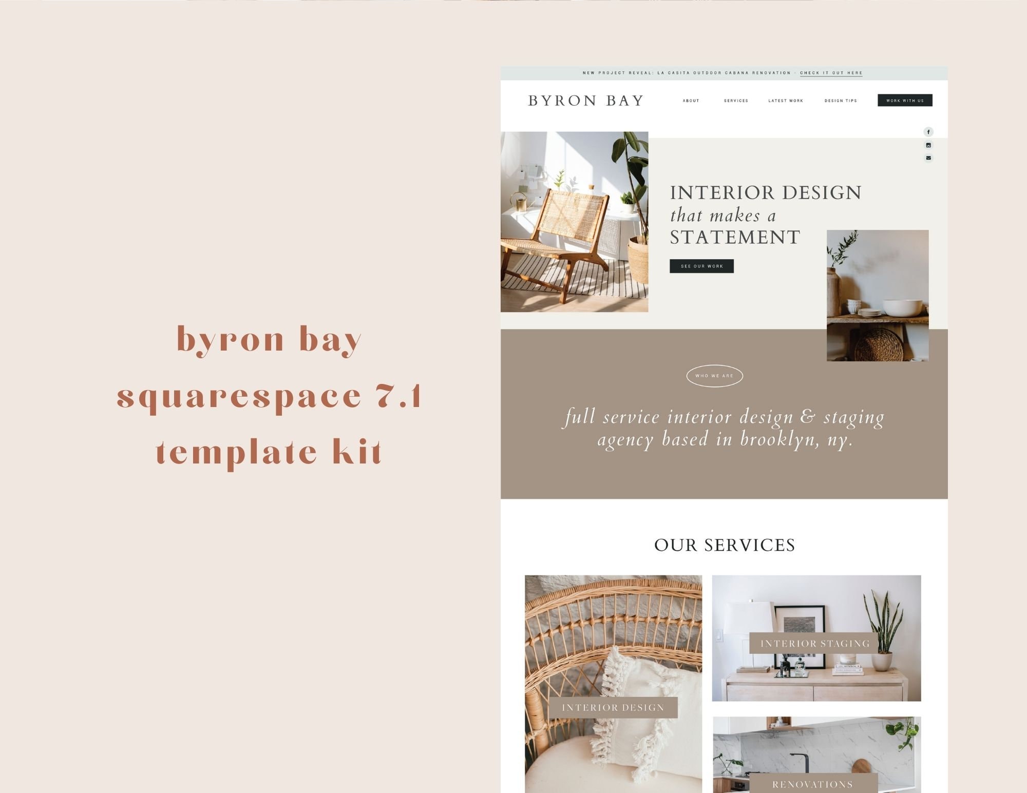 Squarespace 7.1 for Website Template Kit for Interior Design Styling ...