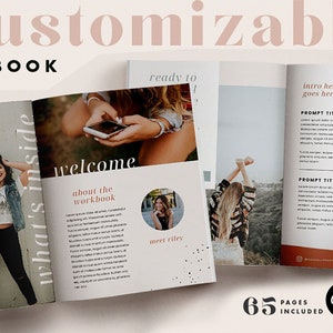 CANVA-arbetsbok/e-boksmall för coacher, för onlinekurs, leadmagnetmall eller prisguide