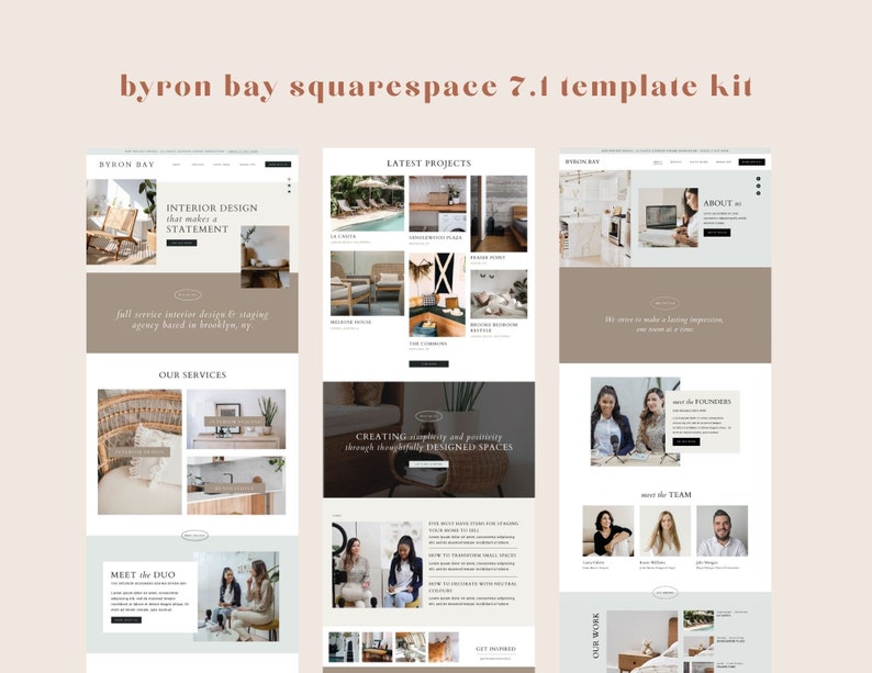 Squarespace 7.1 for Website Template Kit for Interior Design Styling ...